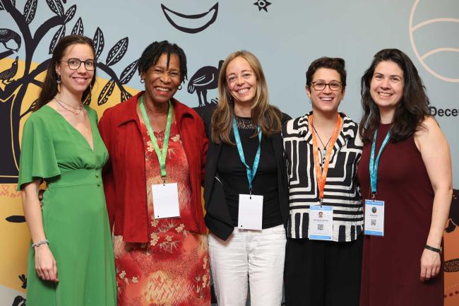 Charlotte Mousnier, IPBES Secretariat, Ruth Spencer, Marine Ecosystems Protected Areas (MEPA) Trust, Laure Denos, Tania Sanchis Gimenez, and Amarys Preuss, IPBES Secretariat