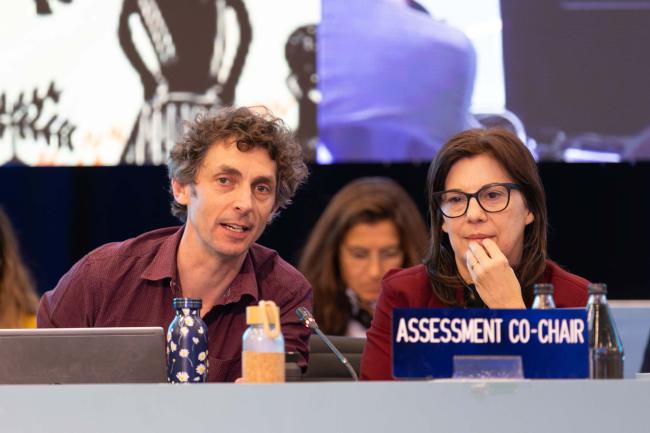 James Vause, IPBES Expert, and Pamela McElwee, Nexus Assessment Co-Chair