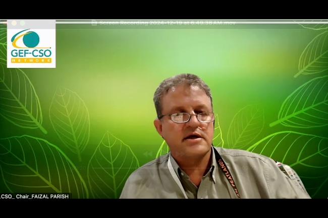 Faizal Parish, Chair of GEF CSO Network
