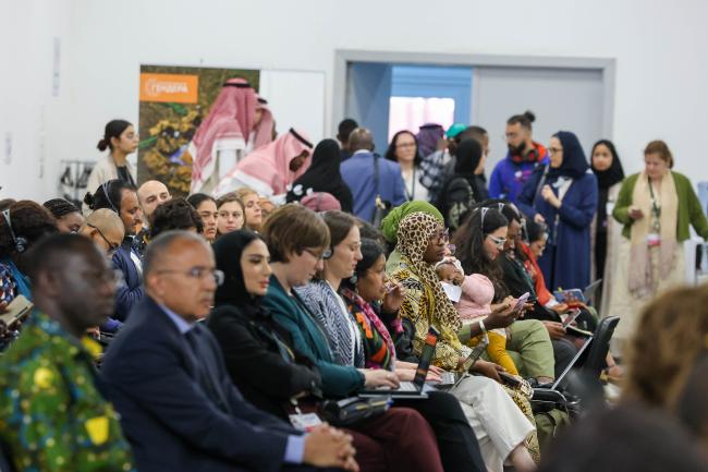 View of the room during the Gender Caucus 