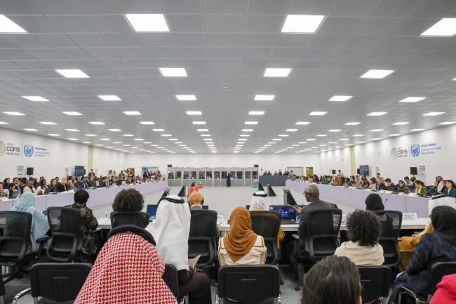 View of the room during the Gender Caucus 