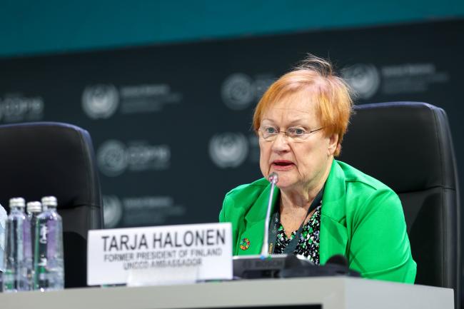 Tarja Halonen, former President, Finland