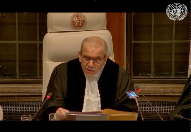 Nawaf Salam, ICJ President