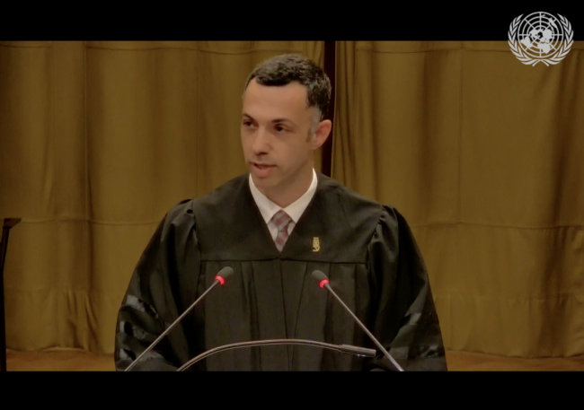 Omri Sender, Ecuador - International Court of Justice Hearings - 4Dec2024 - Photo
