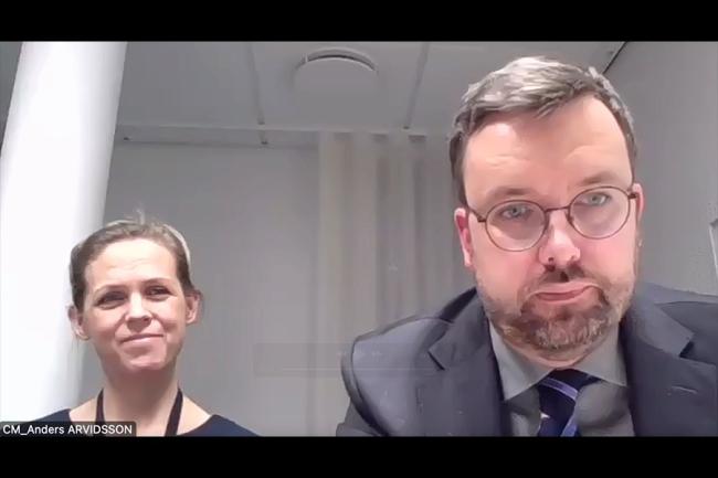Alternate Council Member Andrea Josephsonand Council Member Anders Arvidsson, Sweden
