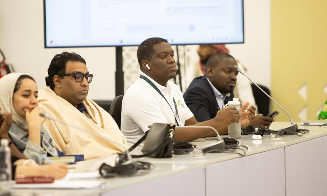 Participants listening - Future Leaders Network - UNCCD - COP16 - 11Dec2024