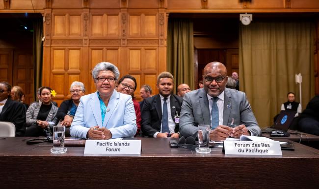 The delegation from the Pacific Islands Forum