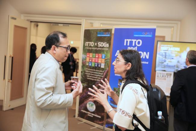 delegates discussing