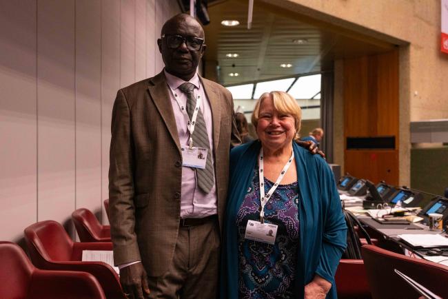 Abba Sonko, Senegal, and Rosemarie Gnam, SC78 Chair - CITES_SC78_8feb2025-photo