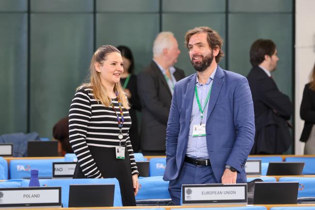 Juliane Muellner, EU, and Stéphane Cieniewski, France