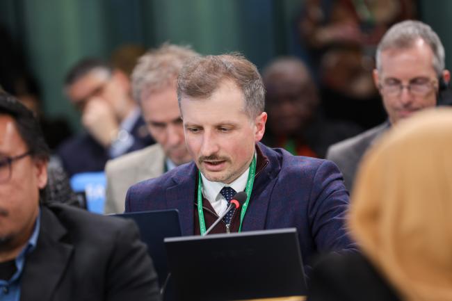 Mikołaj Dorożała, Poland, speaking on behalf of the EU