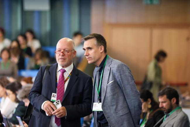 Hugo-Maria Schally, EU, and Felix Wertli, Switzerland