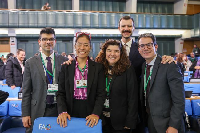 The Brazilian delegation