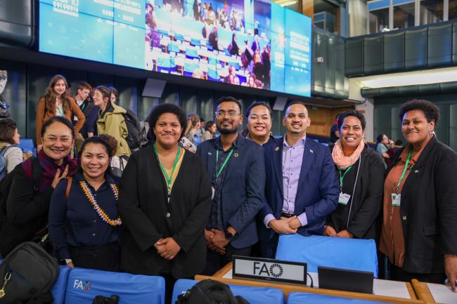 The Fiji delegation