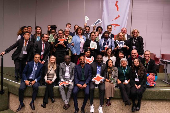 CITES Secretariat staff celebrating the end of the meeting - CITES_SC78_8feb2025-photo