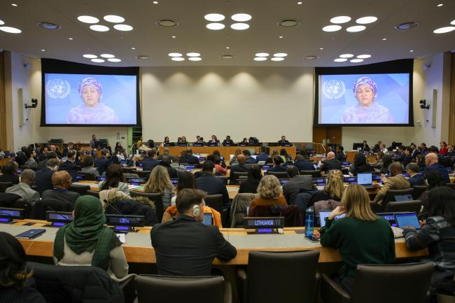 Amina Mohammed, Deputy Secretary-General, UN, addressing the plenary