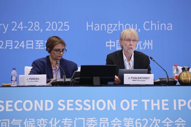 Joy Jacqueline Pereira, WG III Co-Chair, and Jan Sigurd Fuglestvedt, WG III Vice-Chair
