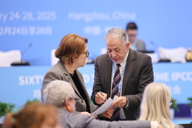 IPCC Deputy Secretary Ermira Fida, and IPCC Secretary Abdalah Mokssit