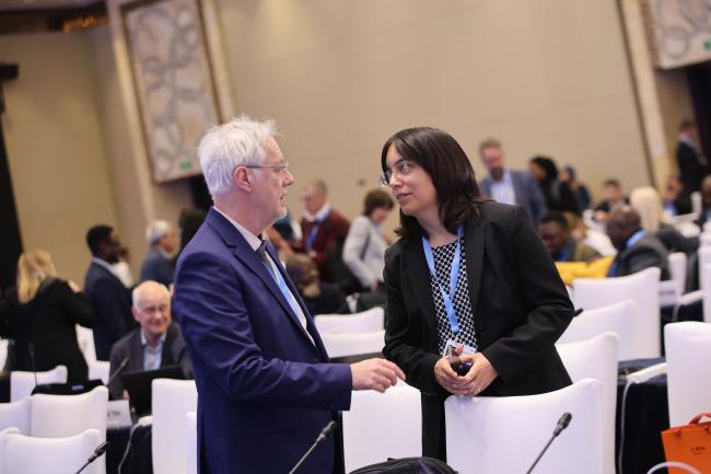 Robert Vautard, WG I Co-Chair, and Sonia Seneviratne, WG I Vice-Chair