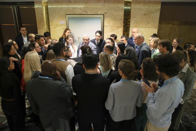 Huddle in the corridors