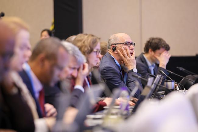 Delegates follow the process.