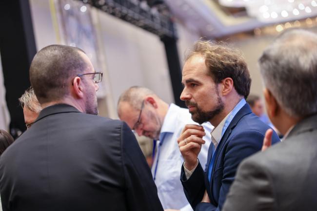 Delegates discussing 