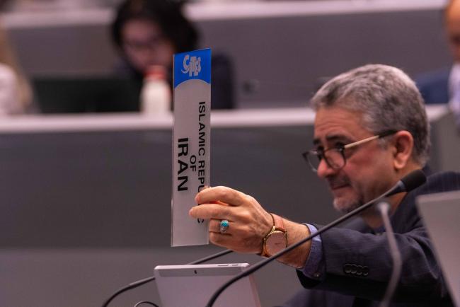Iran asking for the floor - CITES_SC78_4feb2025-photo