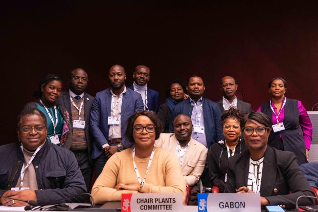 The delegation from GabonCITES_SC78_7feb2025-photo