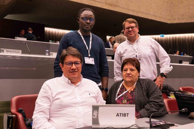The delegation from the Association Technique Internationale des Bois Tropicaux (ATIBT)CITES_SC78_8feb2025-photo