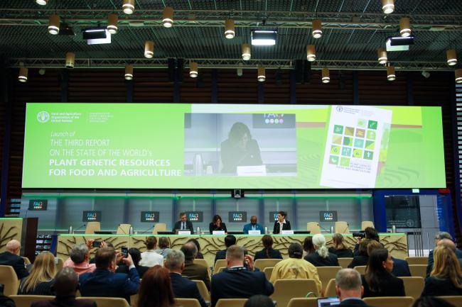The dais during the side event