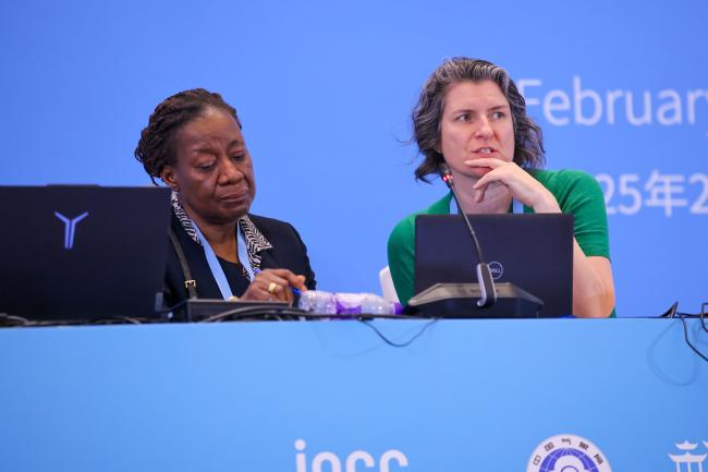 Judith Ewa, IPCC Secretariat, and Alannah Pentony, Australia