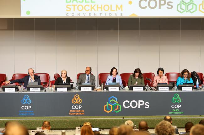 View of the dais during the afternoon plenary