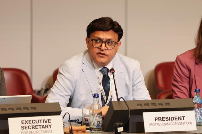Rotterdam Convention COP12 President Hammad Shamimi