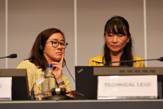 Sharon Rivera and Kei Ohno Woodall, BRS Conventions Secretariat
