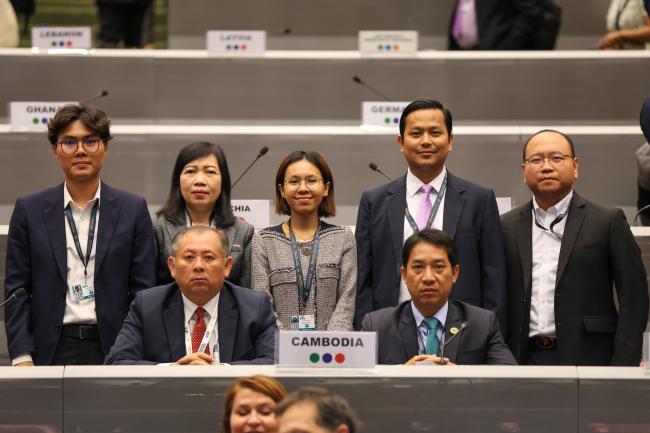 The Cambodian delegation
