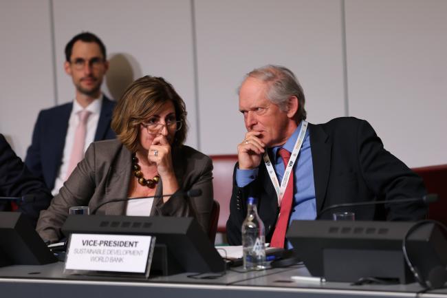 Beth Bechdol, Deputy Director-General, FAO, and Juergen Voegele, Vice- President for Sustainable Development, World Bank