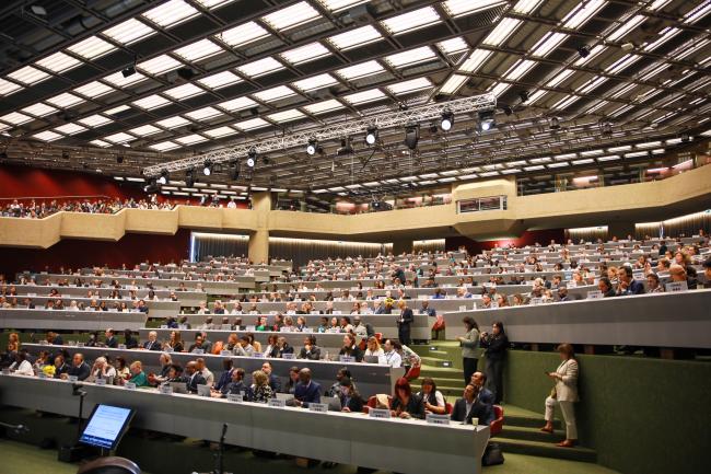 View of the room during the opening plenary