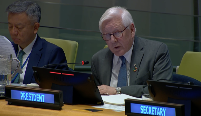 Bob Rae, President of ECOSOC - FFD4 - 29Apr2025