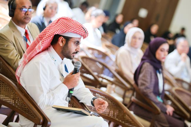 A participant asks a question 