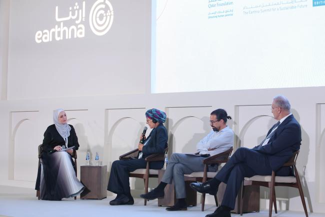 View of the panel during Nature and Faith-Based Values session