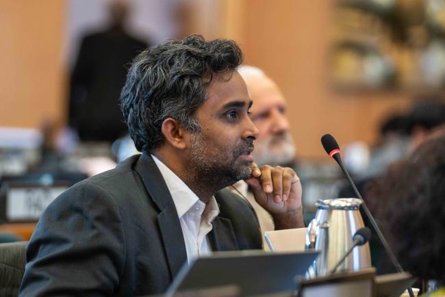 Nithin Ramakrishnan, Civil Society - ITPGRFA_OEWG13_2april2025-photo