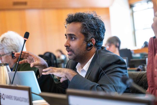 Nithin Ramakrishnan, Civil Society - ITPGRFA_OEWG13_4april2025-photo