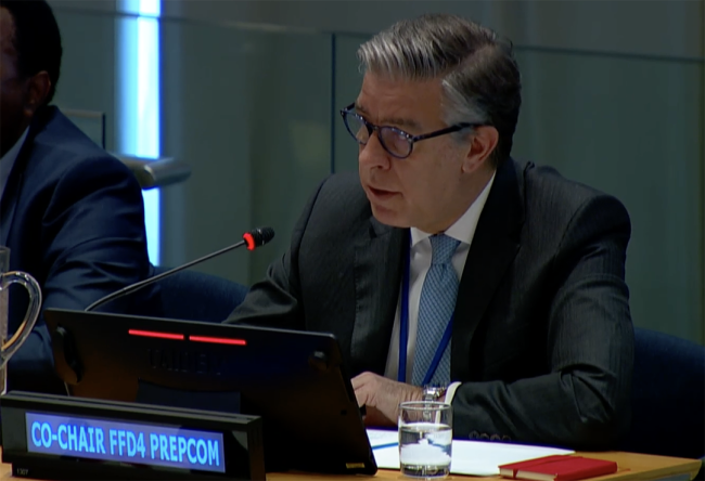 PrepCom 4 for Ffd 4 Co-Chair Rui Vinhas, Portugal - FFD4 - 28Apr2025