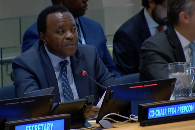 PrepCom 4 for Ffd 4 Co-Chair Zéphyrin Maniratanga, Burundi - FFD4 - 28Apr2025
