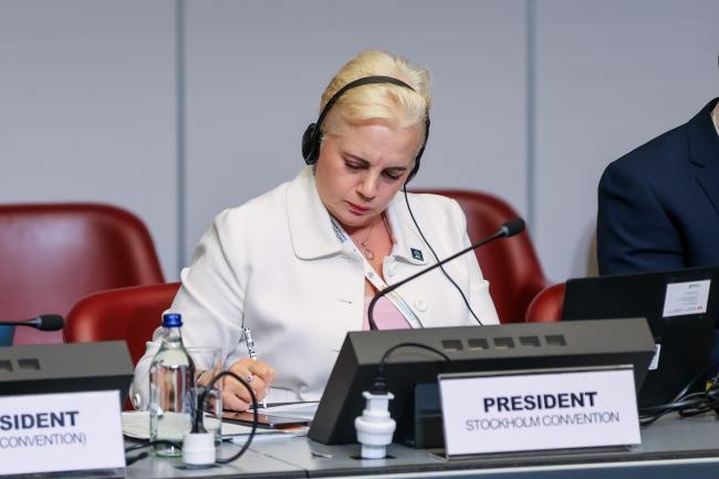 Stockholm Convention COP12 President Maya Berci