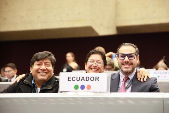 Delegates from Ecuador