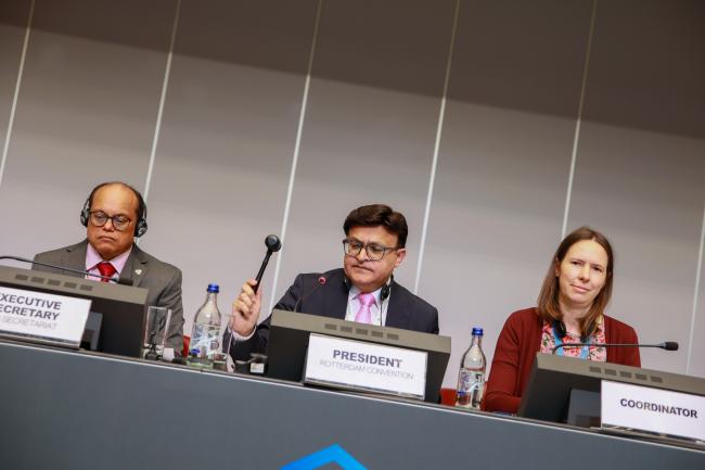 Rotterdam Convention COP12 President Hammad Shamimi