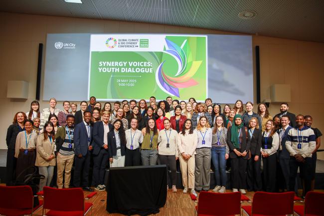Youth participants' family photo