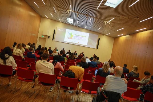 View of the room during the session