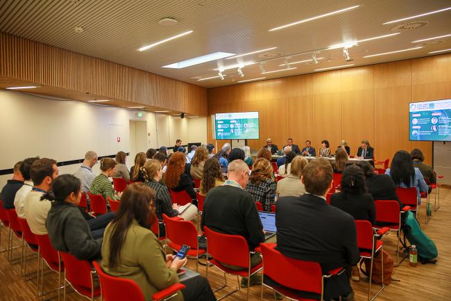 View of the room during the session
